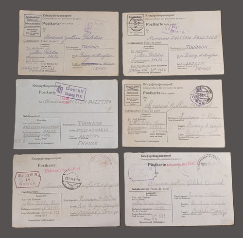 Lot courriers cartes - de,