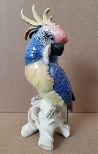 Porcelain cockatoo bird - porcelain, parrot