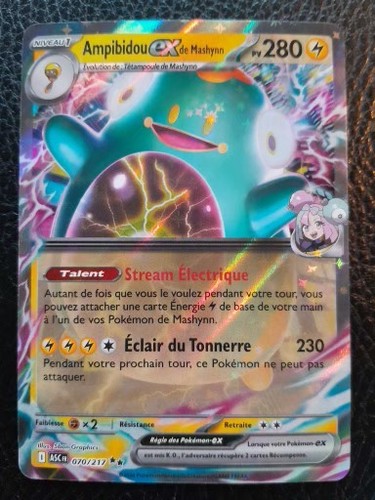 Carte pokémon ampibidou de - carte, ex