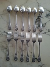 12 Couverts Anciens Monogramme