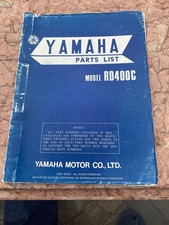 Yamaha RD400 C RD400C Parts List 1975 - 1976 A4 size Europe Uk Canada .