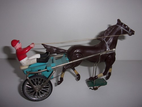 Ancien jouet sulky - ancien, moteur