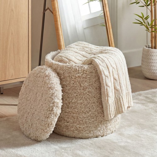 Tabouret pouf rangement en - de,