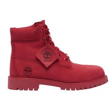 TIMBERLAND WOMEN'S RUBY RED LIMITED 6 INCH PREMIUM LEATHER WATERPROOF BOOT