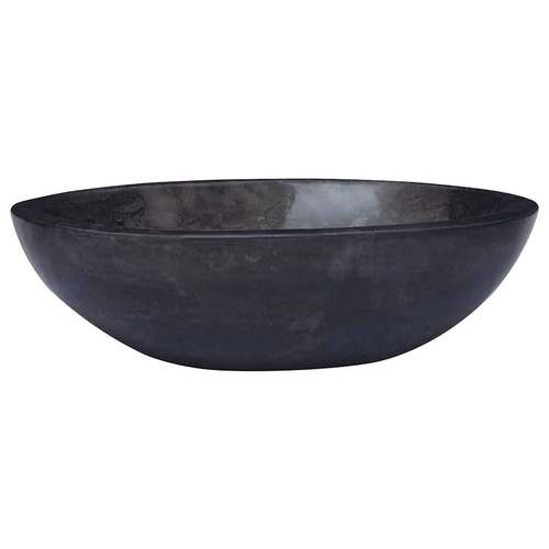 Lavabo noir 53x40x15 - noir, cm