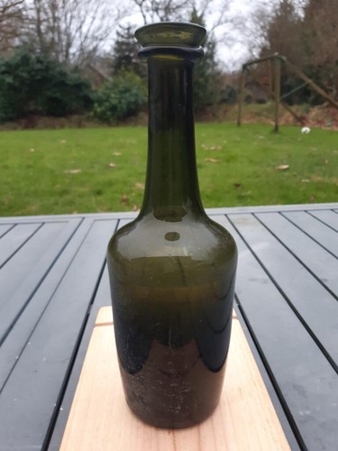 Rare bouteille large col verre - rare,