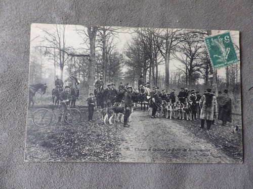 Carte postale ancienne chasse - carte,