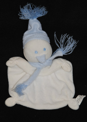 Doudou plat pingouin blanc - 🍀doudou,