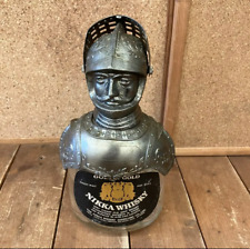 Nikka Whisky G & G Knight Metal Topper 1970s with empty bottle Western armour