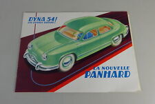Brochure / Booklet Panhard Dyna 54 | French