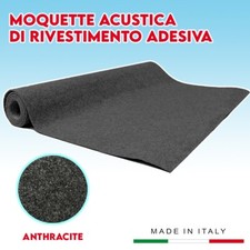 Moquette Adhésif Acoustique Revêtement Intérieur Voiture Anthracite Italie