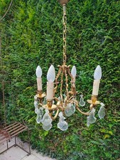 lustre suspension bronze doré