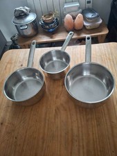 3 casseroles en inox 18-10 WMF