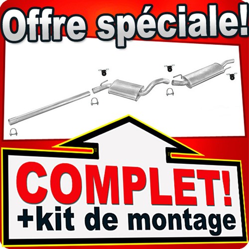 Ligne pot échappement pour - d'échappement,