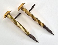 PORTE-EMBRASSES LAITON ANCIENNES À POINTES COULISSANTES POUR RIDEAUX CROCHETS