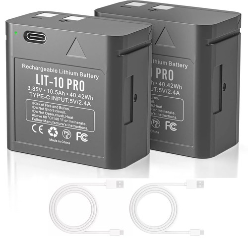 Pack rechargeable lit 10 - 2-pack,