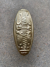 Ancienne poignée de crémone de fenetre en bronze,chateau