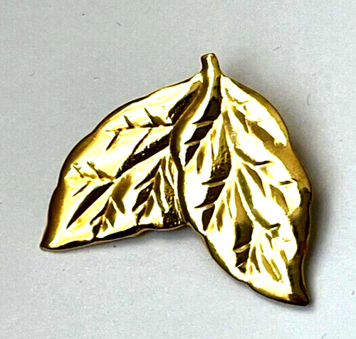 Broche vintage feuille fine - vintage,
