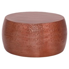 Table basse de salon cuivre en