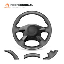 Carbon Fiber Leather Steering Wheel Cover for Nissan Navara D22 X-Trail Pulsar