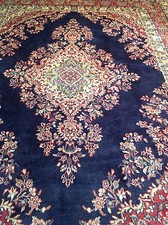 Tapis D'Orient Persan Noué à la Main Sarough (355 X 270 CM) État Irréprochable