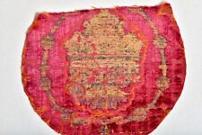 16th CENTURY OTTOMAN ANATOLIAN BURSA SILK VELVET FRAGMENT BROCADE