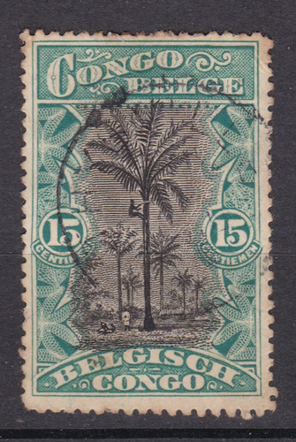 Timbre 1916 congo belge - congo, n°
