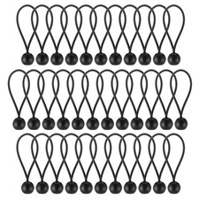 35×Noir Bungee Tendeur Boule10CM Corde Elastique pour Bache Elastique Crochet...