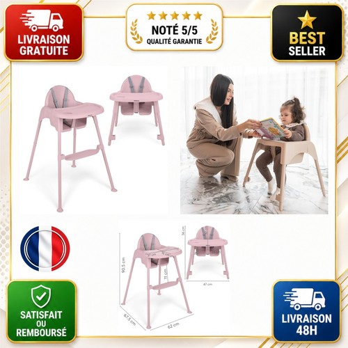 Chaise haute bébé 1 - chaise,