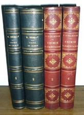 Cours El Chimie T1 Inor. & T2 Mét. H. DEBRAY 1870, T3 & T4 GIRARDIN 1882