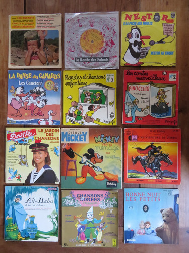 Lot vinyles 45t enfants - lot,