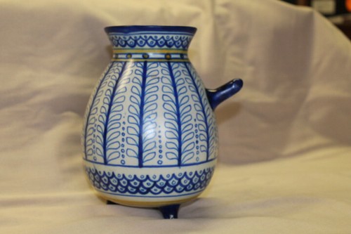 Vase ceramique bleu art - vase,