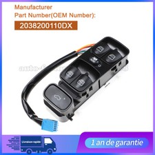 Bouton Leve Vitre Mercedes Classe C W203 C180 C200 C220 C230 C240 A2038210679
