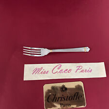 FOURCHETTE POISSON CHRISTOFLE ARIA DORÉ 17.8CM TRES BEL ETAT METAL ARGENTE