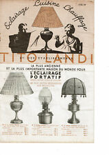 TITO LANDI Catalog Lighting Lantern Stove Water Filter 1938 1939 Kitchen