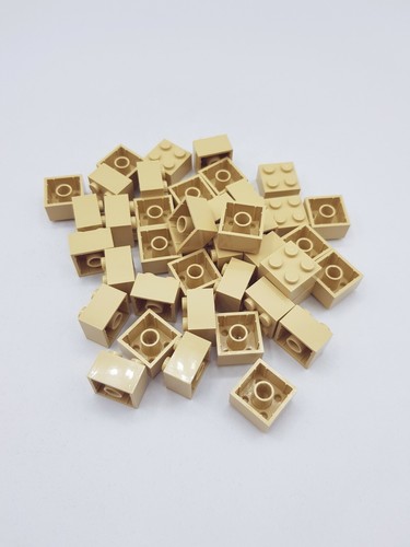 Lego lot brick 2x2 tan - x,