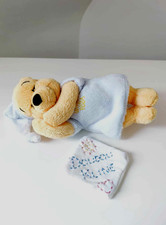 Peluche/Doudou Ours Winnie The Pooh Allongé Pyjama Bonnet Bleu -  Disney Nicotoy