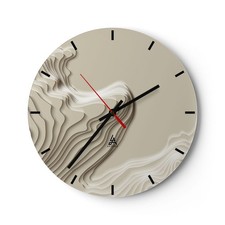 Horloge murale en verre