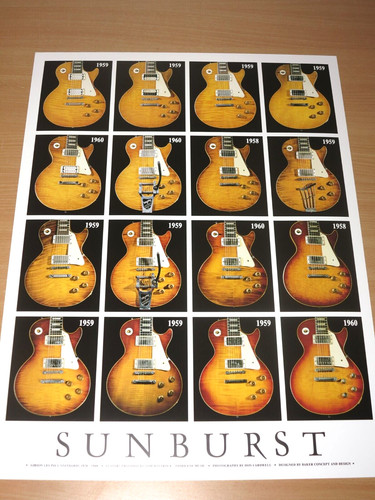 Sunburst gibson les paul - les,