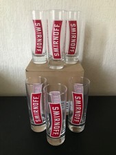 6 VERRES SMIRNOFF ROUGE
