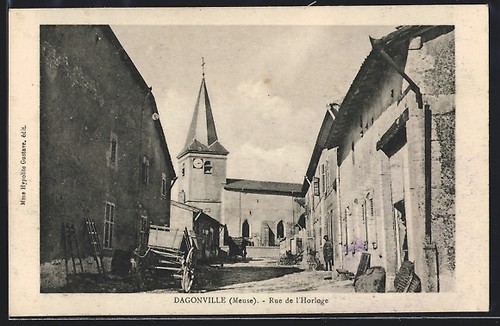 Cpa dagonville meuse - rue, de