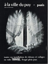 ADVERTISING 1964 TRIUMPH curtains curtains curtains TERGAL