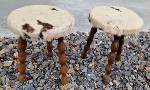 Paire tabourets tripodes - tabourets,