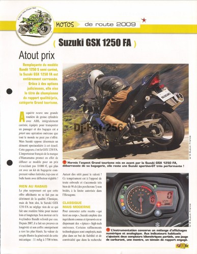 Fiche moto suzuki - gsx, 1250