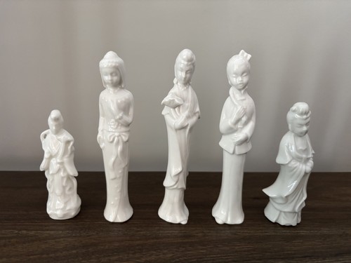 Vintage porcelain statues 5pc - porcelain,