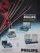 1964 PHILIPS PURE MUSIC ELECTROPHONE PRESS AD - ADVERTISING