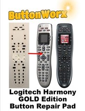 GOLD Button Repair for Logitech Harmony 600,650,665,700 Remote Control