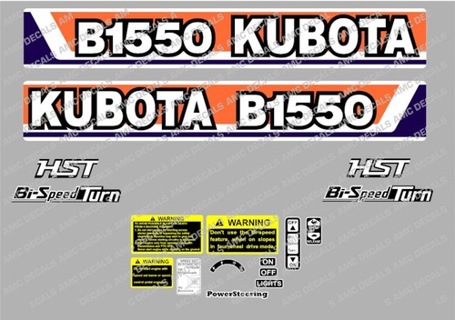 Kubota b1550 sticker decal - kubota,