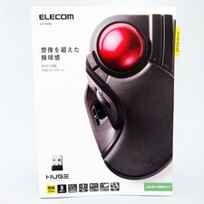 ELECOM Trackball Mouse M-HT1DRBK Wireless Large Tapper Japan NEUF