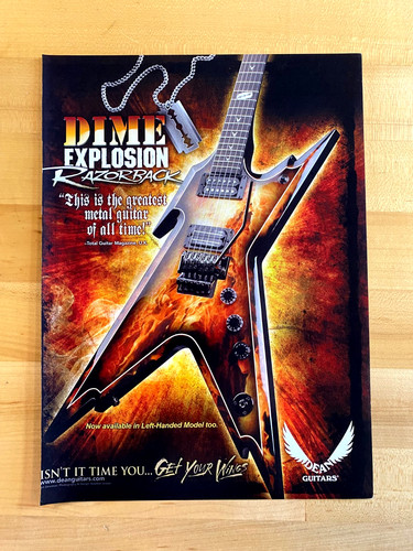2008 print dean - 2008, guitars